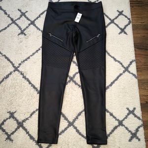 Moto Style leather leggings. NWT!